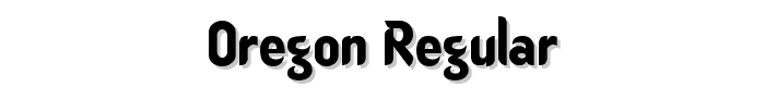 Oregon Regular font